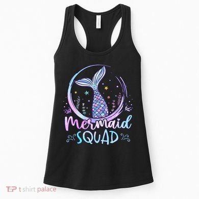 Mermaid Birthday Squad Party Women's Tank Top