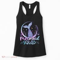 Mermaid Birthday Squad Party Women's Tank Top thumb 0