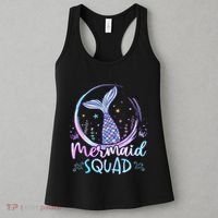 Mermaid Birthday Squad Party Women's Tank Top thumb 3