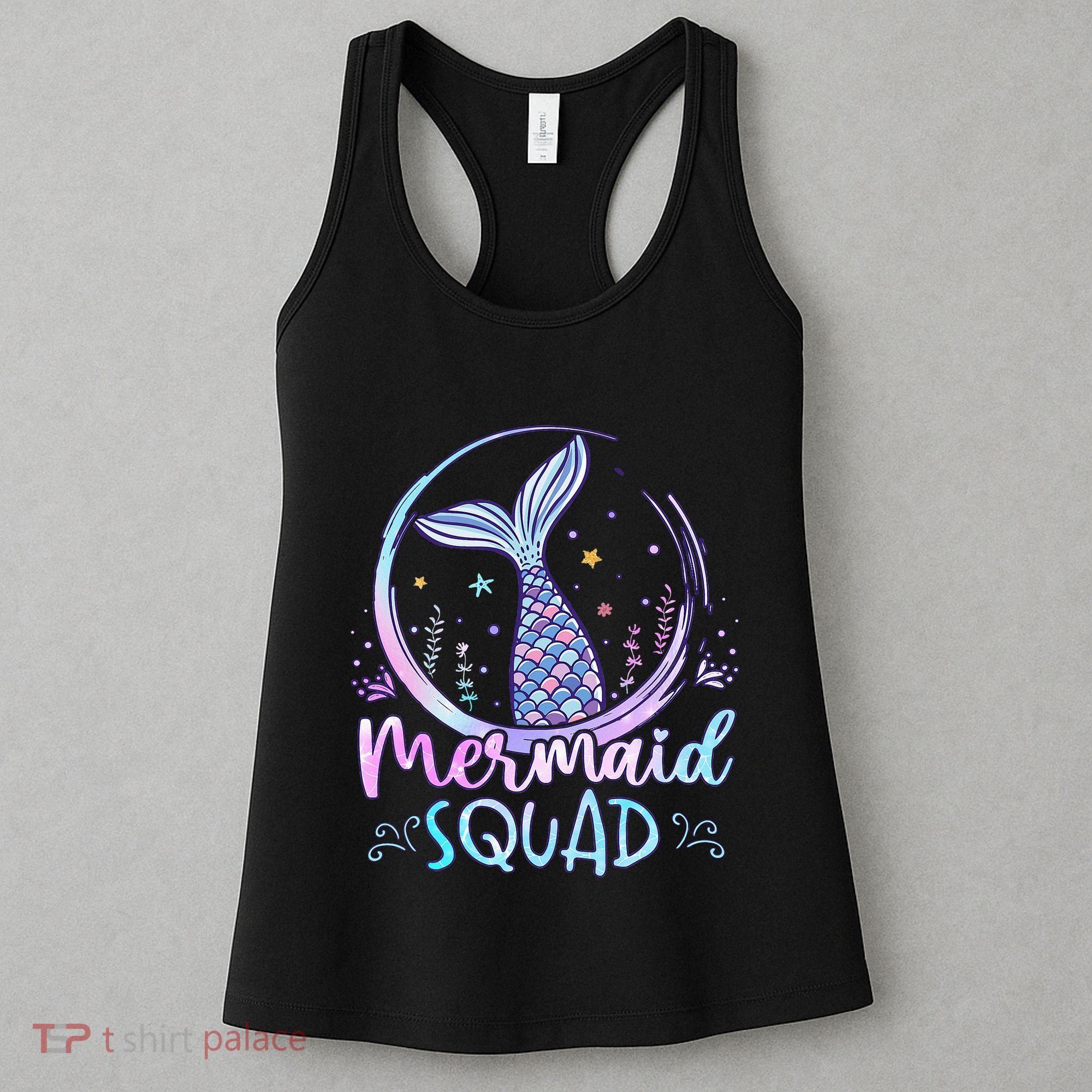 Mermaid Birthday Squad Party Women's Tank Top