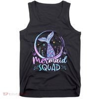 Mermaid Birthday Squad Party Tank Top thumb 0