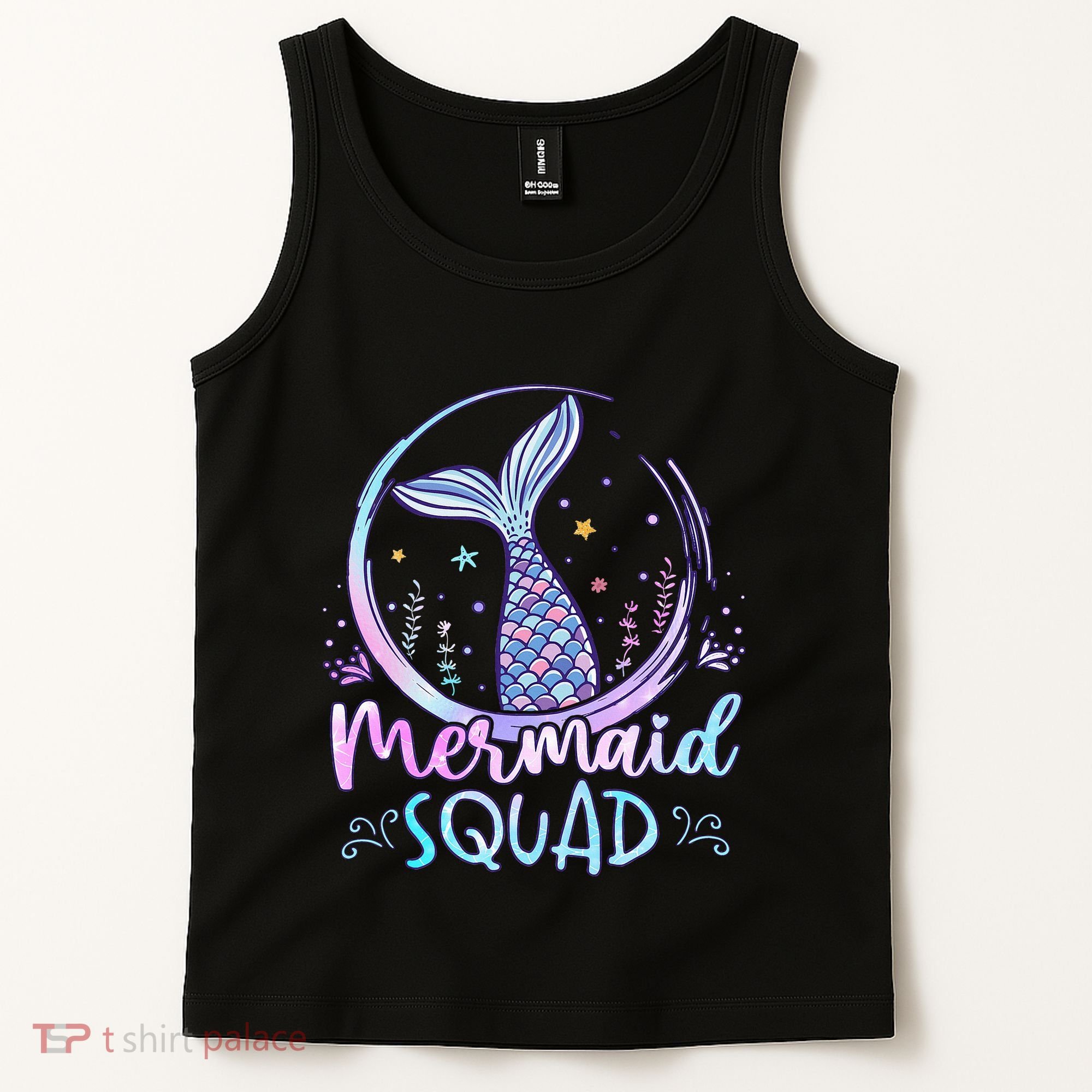 Mermaid Birthday Squad Party Tank Top