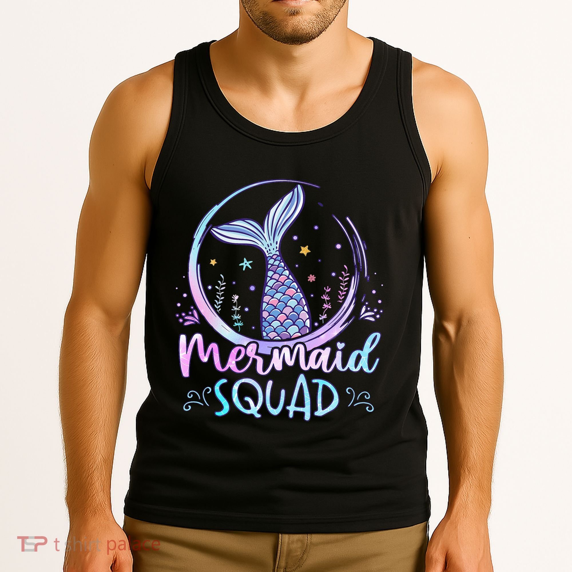 Mermaid Birthday Squad Party Tank Top