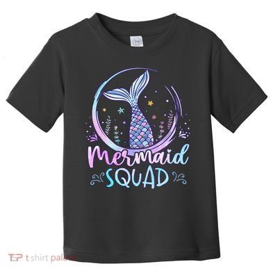 Mermaid Birthday Squad Party Toddler T-Shirt