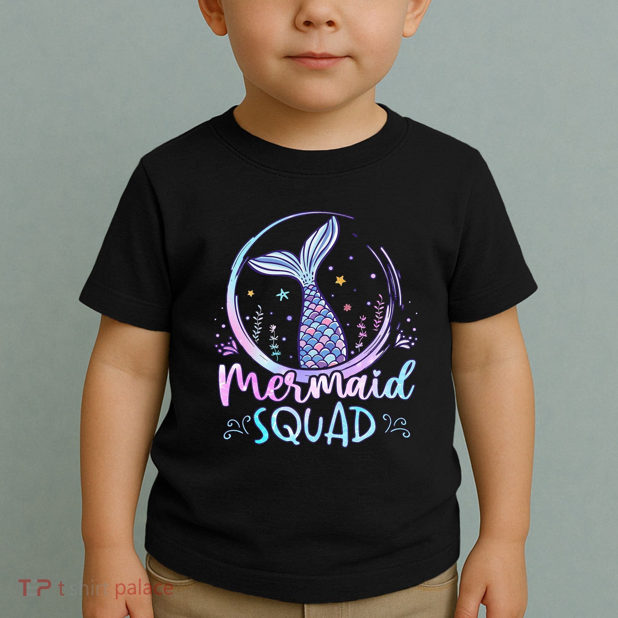 Mermaid Birthday Squad Party Toddler T-Shirt
