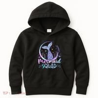 Mermaid Birthday Squad Party Kids Hoodie thumb 0