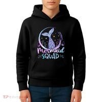 Mermaid Birthday Squad Party Kids Hoodie thumb 4