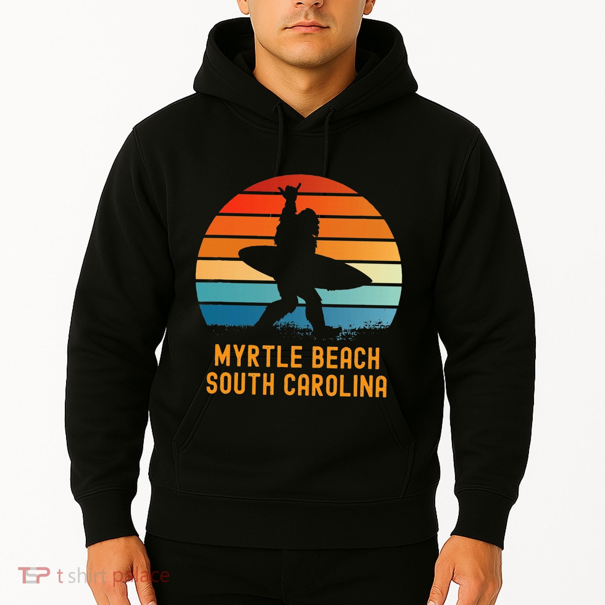 Myrtle Beach South Carolina Sasquatch Souvenir Hoodie