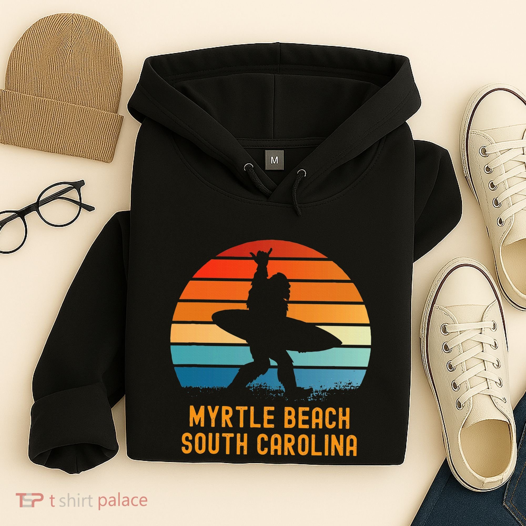 Myrtle Beach South Carolina Sasquatch Souvenir Hoodie