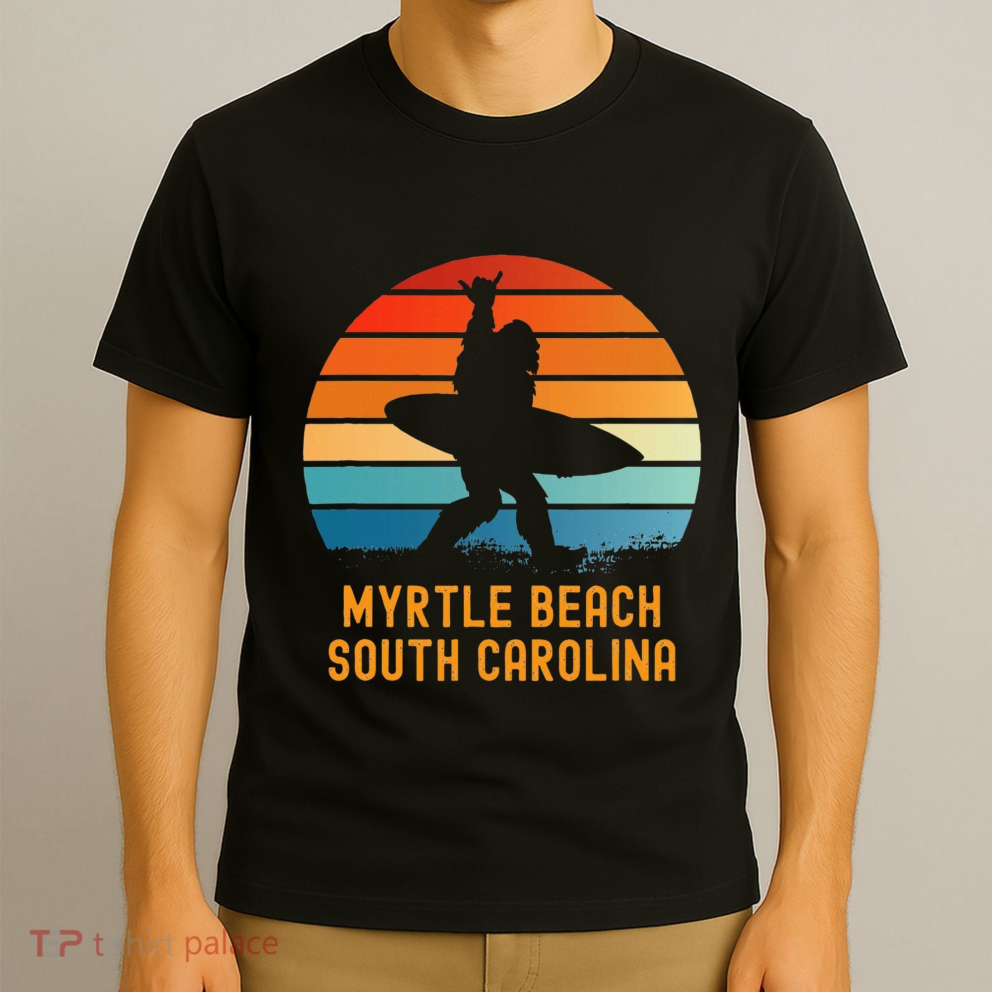 Myrtle Beach South Carolina Sasquatch Souvenir T-Shirt