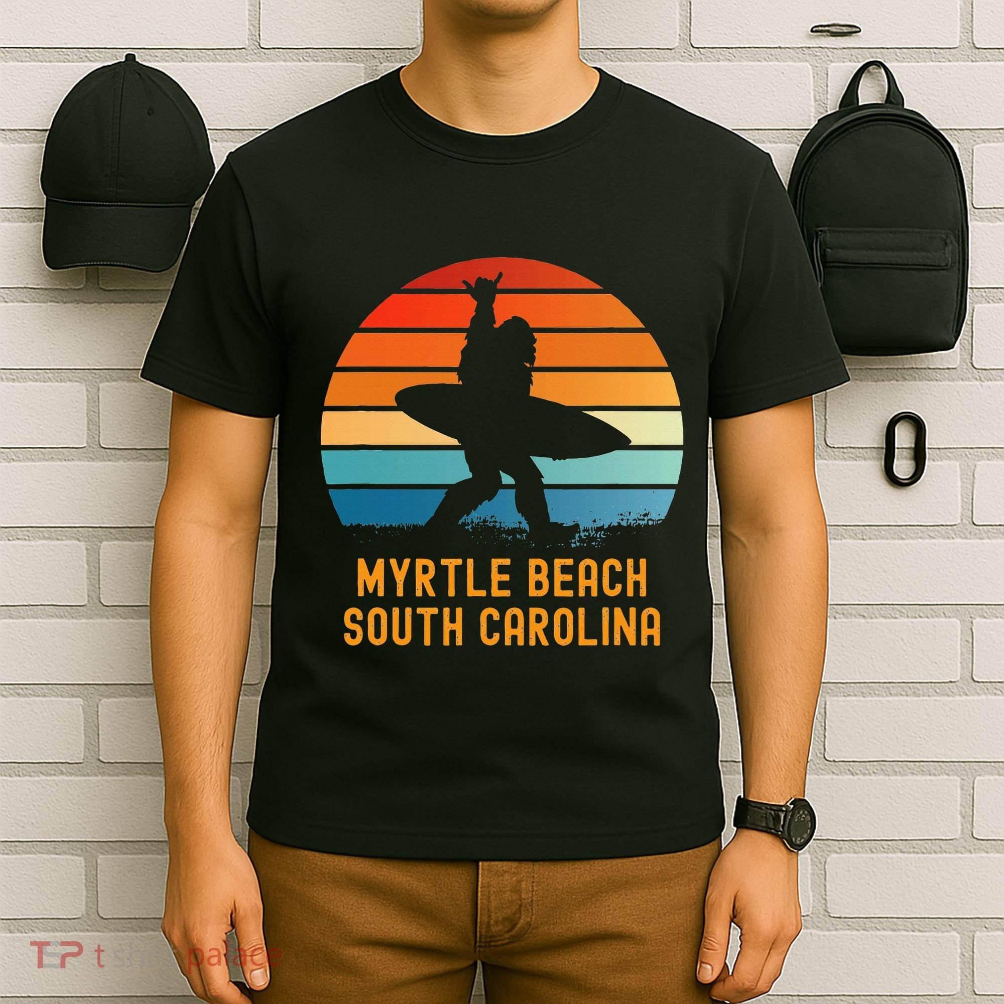 Myrtle Beach South Carolina Sasquatch Souvenir T-Shirt