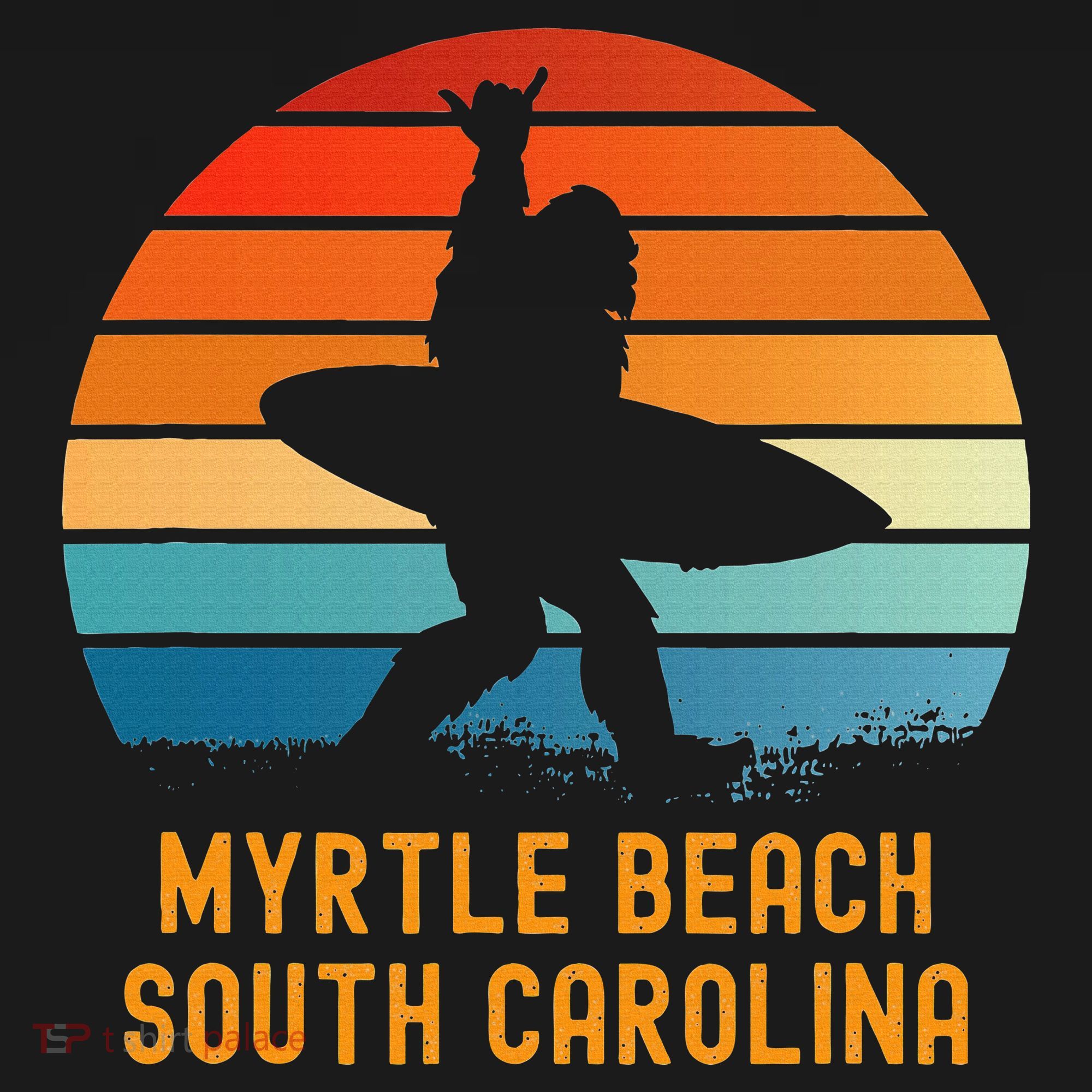 Myrtle Beach South Carolina Sasquatch Souvenir T-Shirt
