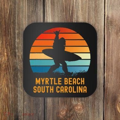 Myrtle Beach South Carolina Sasquatch Souvenir Coaster