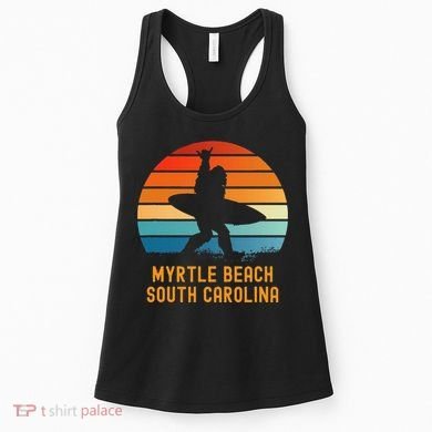 Myrtle Beach South Carolina Sasquatch Souvenir Women's Tank Top