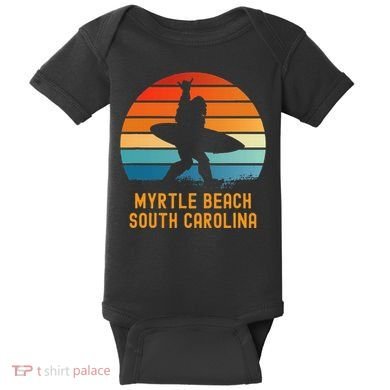 Myrtle Beach South Carolina Sasquatch Souvenir Baby Bodysuit