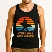 Myrtle Beach South Carolina Sasquatch Souvenir Tank Top thumb 3