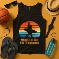 Myrtle Beach South Carolina Sasquatch Souvenir Tank Top thumb 4