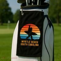 Myrtle Beach South Carolina Sasquatch Souvenir Golf Towel thumb 2