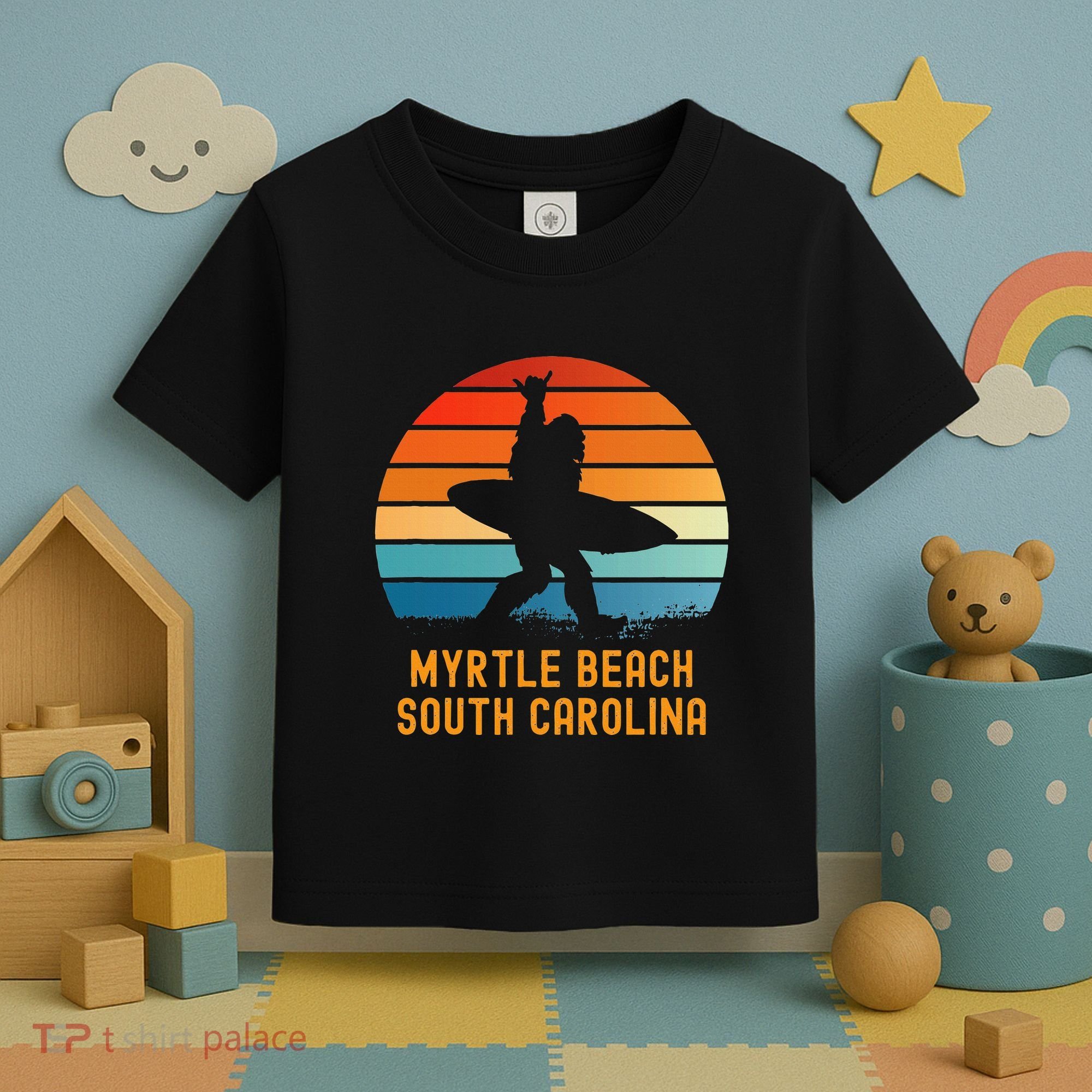 Myrtle Beach South Carolina Sasquatch Souvenir Toddler T-Shirt