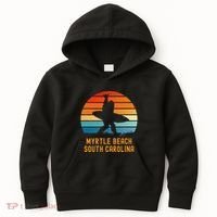 Myrtle Beach South Carolina Sasquatch Souvenir Kids Hoodie thumb 0