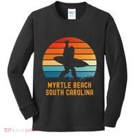Myrtle Beach South Carolina Sasquatch Souvenir Kids Long Sleeve Shirt thumb 0