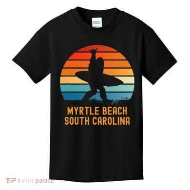 Myrtle Beach South Carolina Sasquatch Souvenir Kids T-Shirt