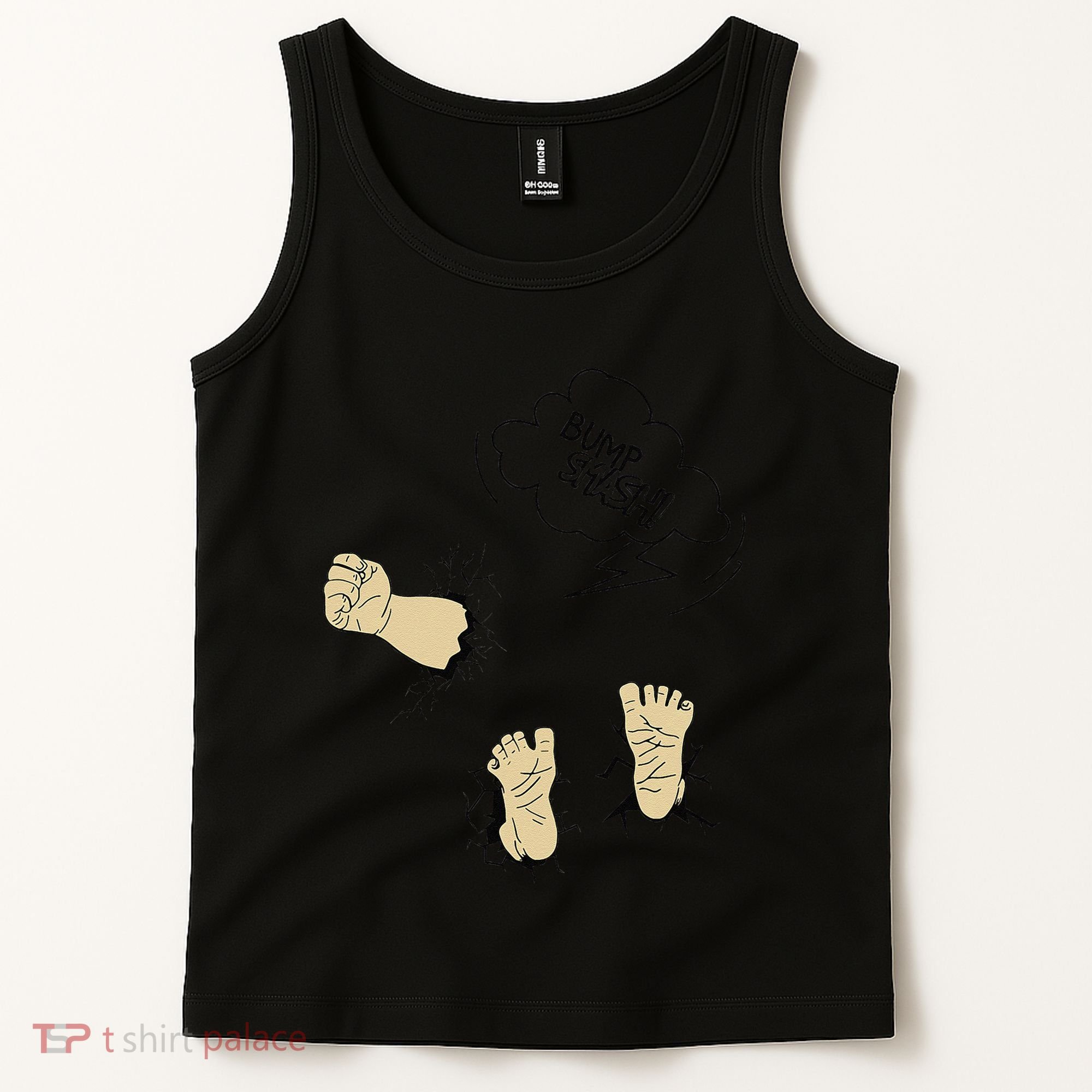 Maternity Bump Smash Cute And Funny Pregnancy Announcement Tank Top