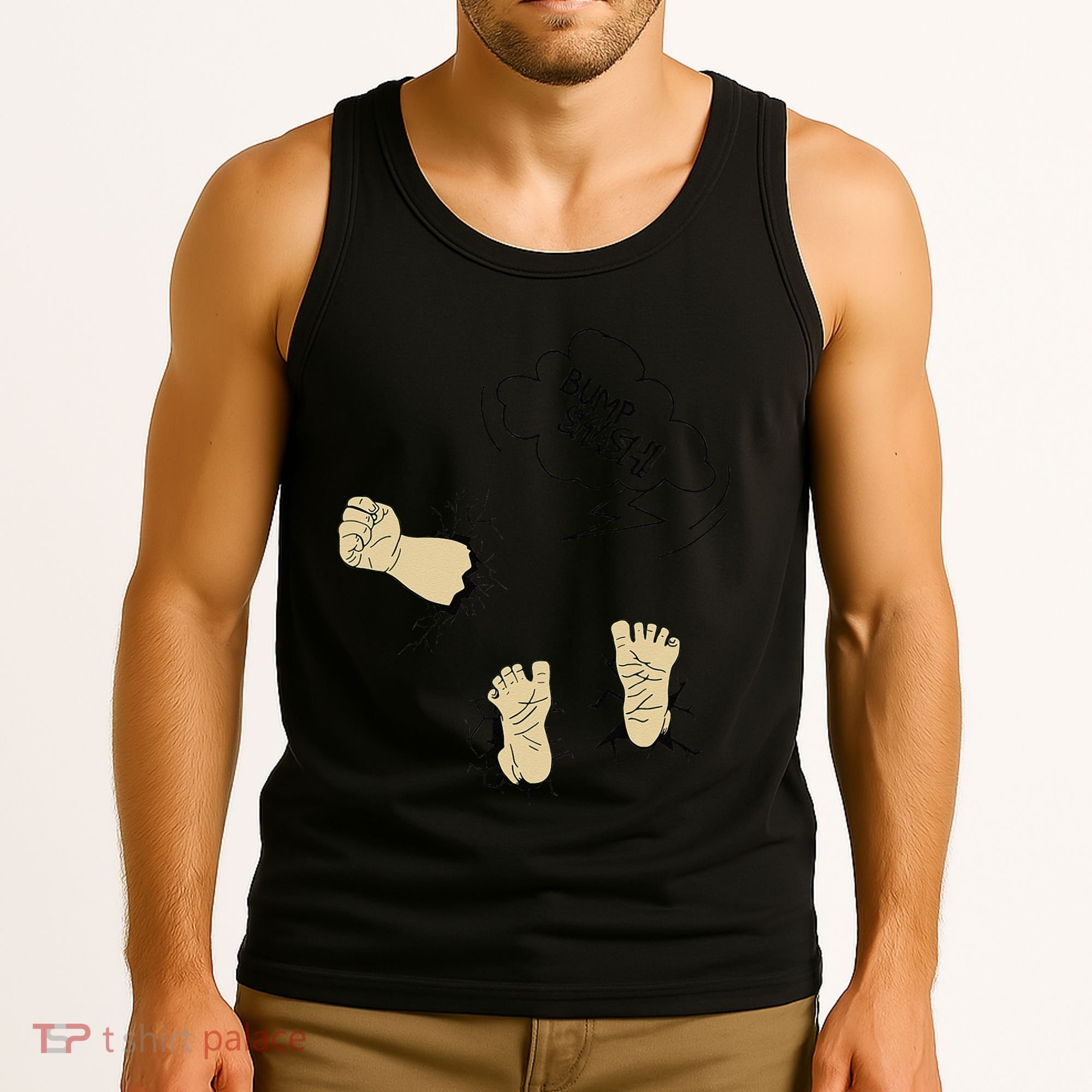 Maternity Bump Smash Cute And Funny Pregnancy Announcement Tank Top