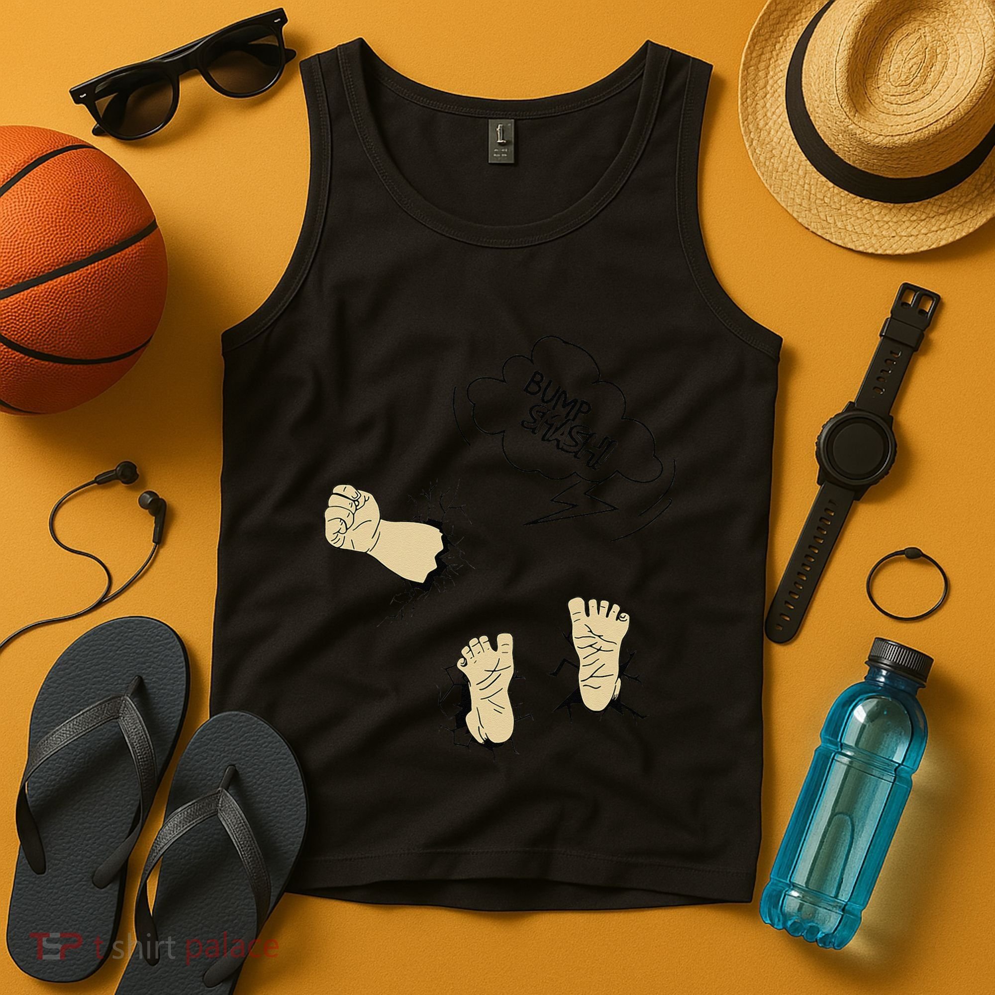 Maternity Bump Smash Cute And Funny Pregnancy Announcement Tank Top