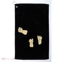 Maternity Bump Smash Cute And Funny Pregnancy Announcement Golf Towel thumb 0