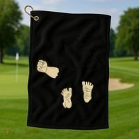 Maternity Bump Smash Cute And Funny Pregnancy Announcement Golf Towel thumb 1