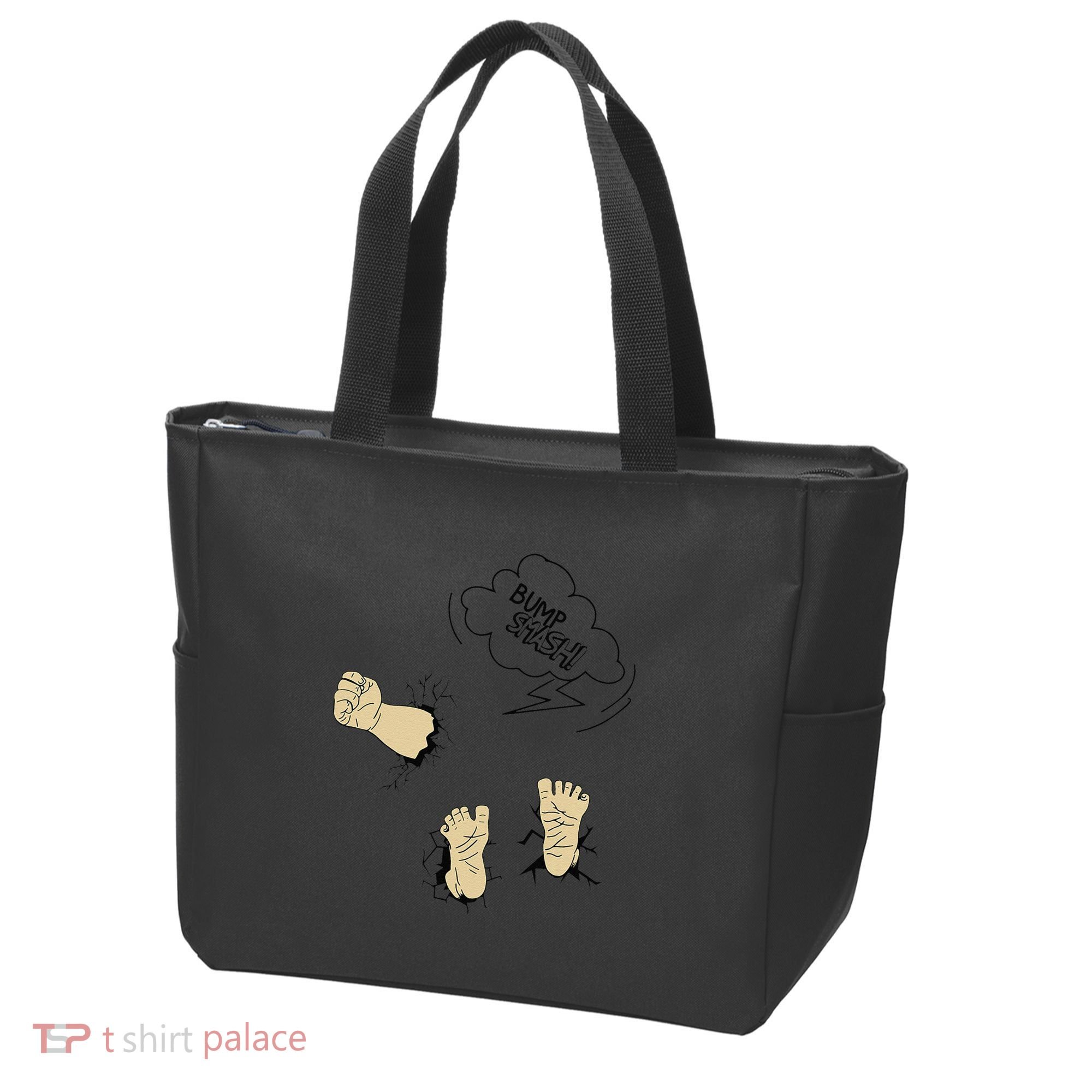 Maternity Bump Smash Cute And Funny Pregnancy Announcement Tote Bag