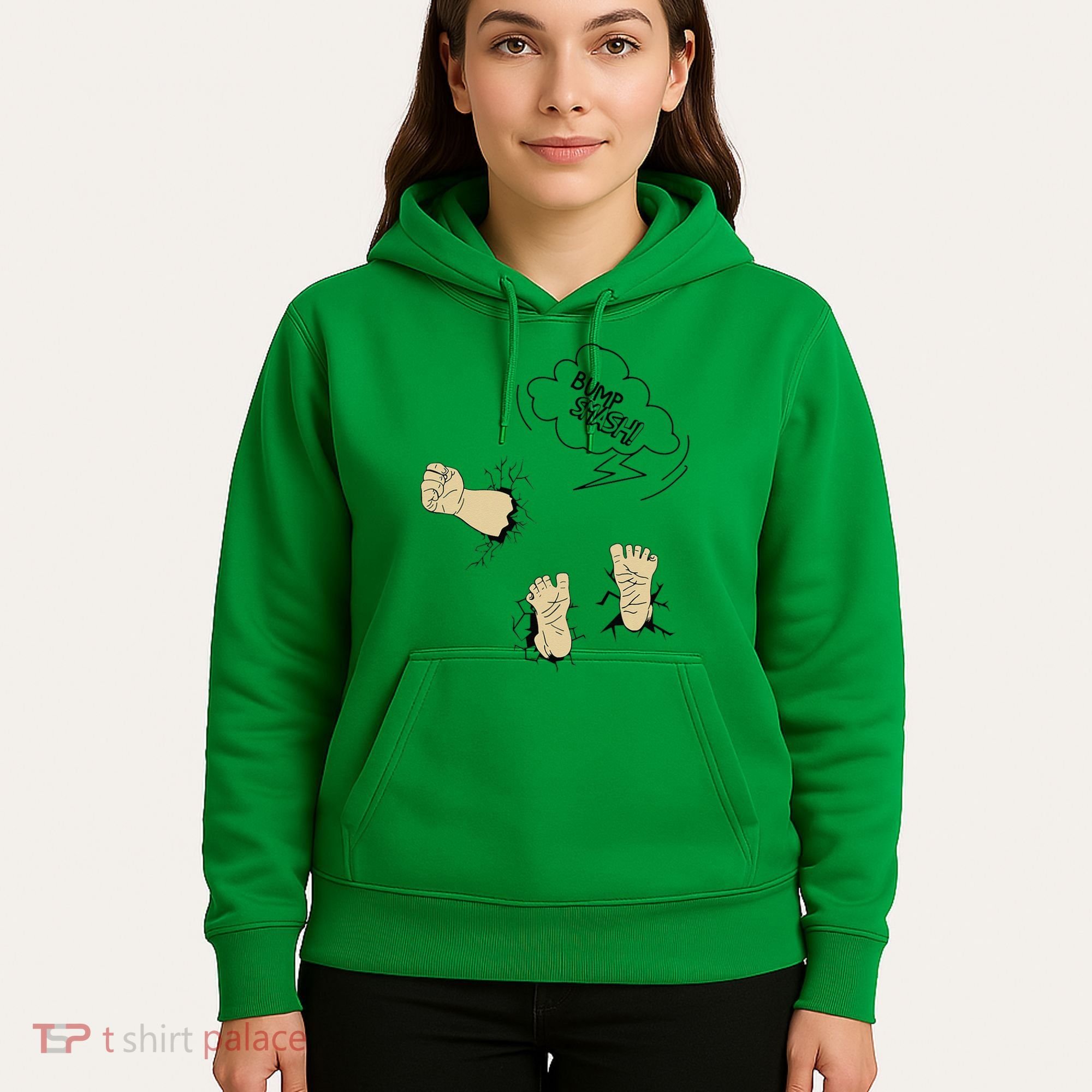 Maternity Bump Smash Cute And Funny Pregnancy Announcement Hoodie