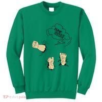 Maternity Bump Smash Cute And Funny Pregnancy Announcement Sweatshirt thumb 0
