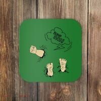 Maternity Bump Smash Cute And Funny Pregnancy Announcement Coaster thumb 0