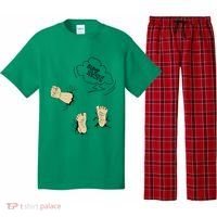 Maternity Bump Smash Cute And Funny Pregnancy Announcement Pajama Set thumb 0