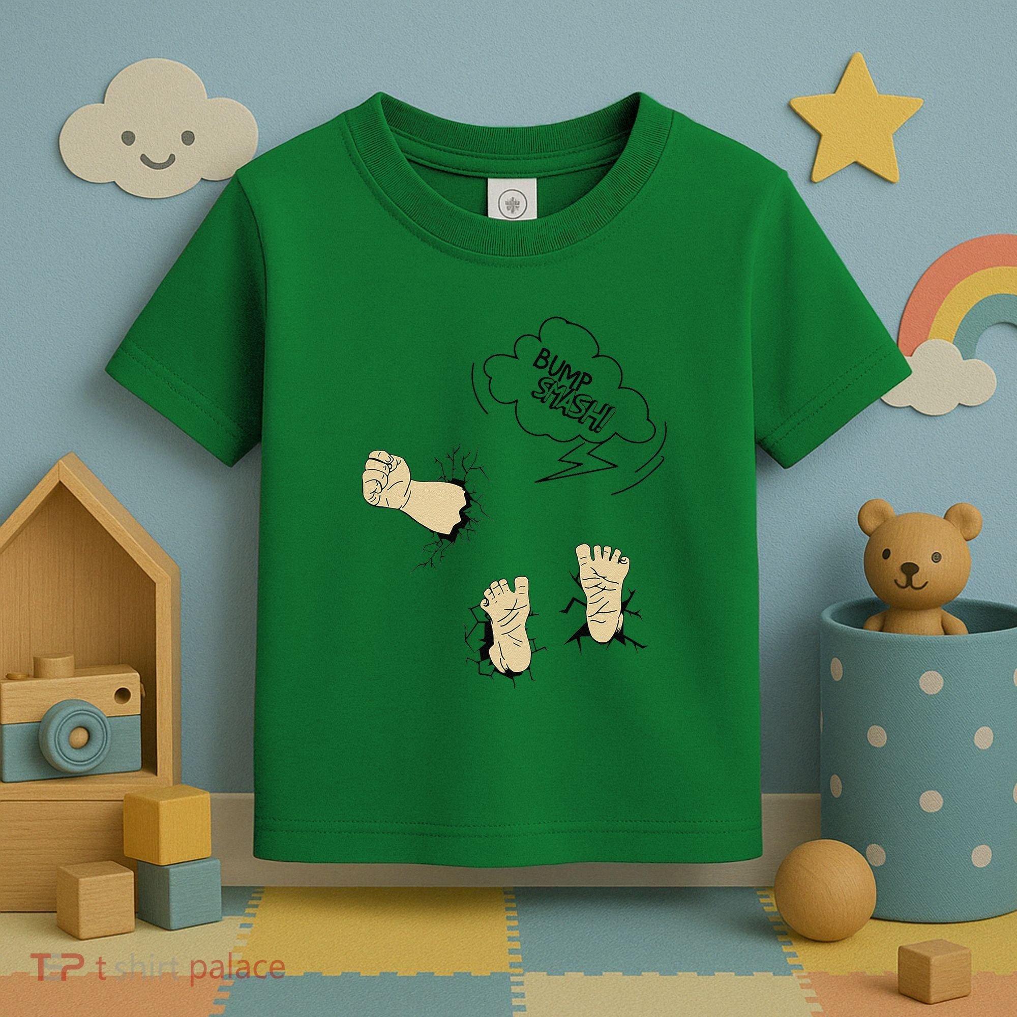 Maternity Bump Smash Cute And Funny Pregnancy Announcement Toddler T-Shirt