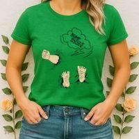 Maternity Bump Smash Cute And Funny Pregnancy Announcement Women's T-Shirt thumb 2