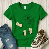 Maternity Bump Smash Cute And Funny Pregnancy Announcement Women's T-Shirt thumb 3