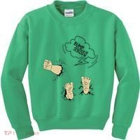 Maternity Bump Smash Cute And Funny Pregnancy Announcement Kids Sweatshirt thumb 0