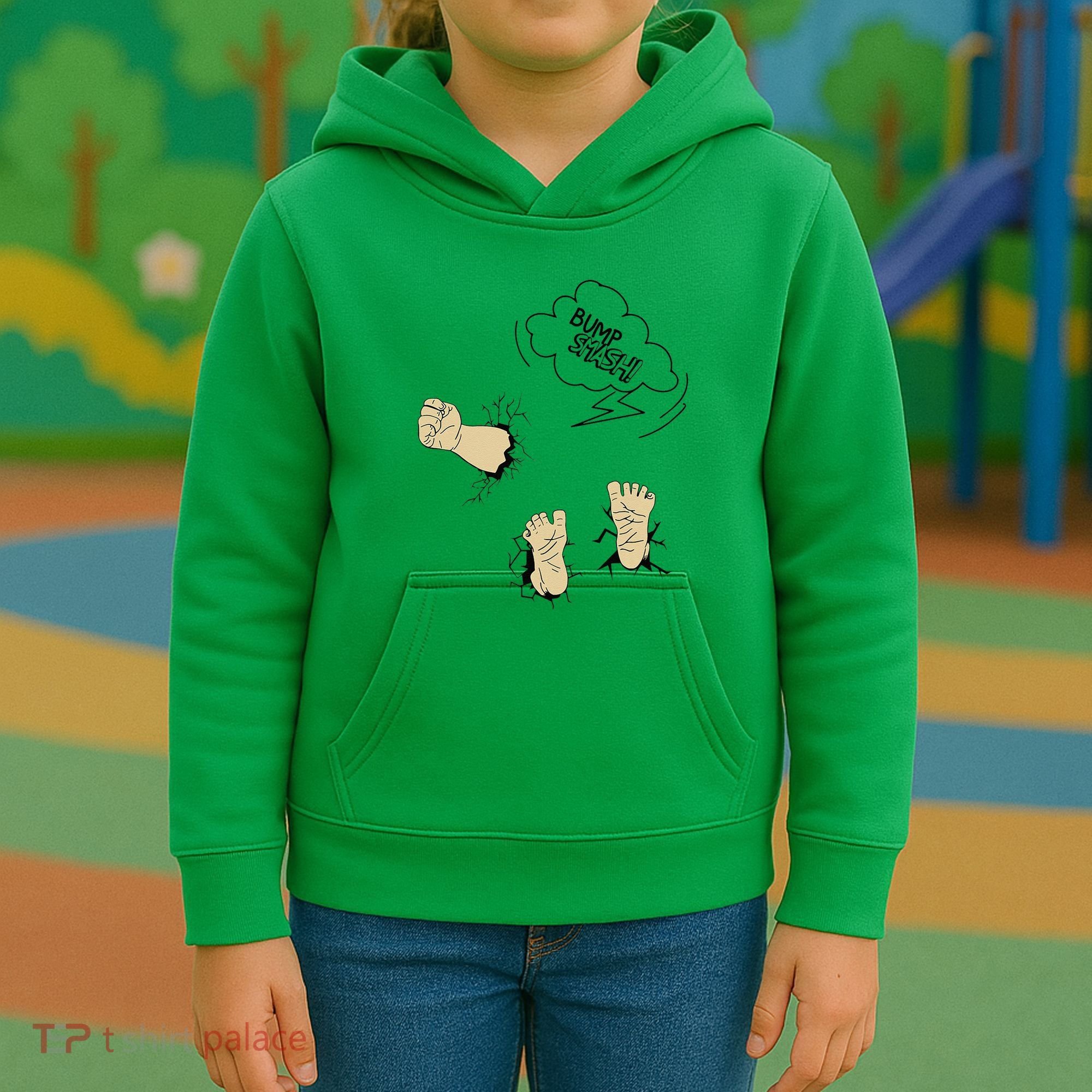 Maternity Bump Smash Cute And Funny Pregnancy Announcement Kids Hoodie