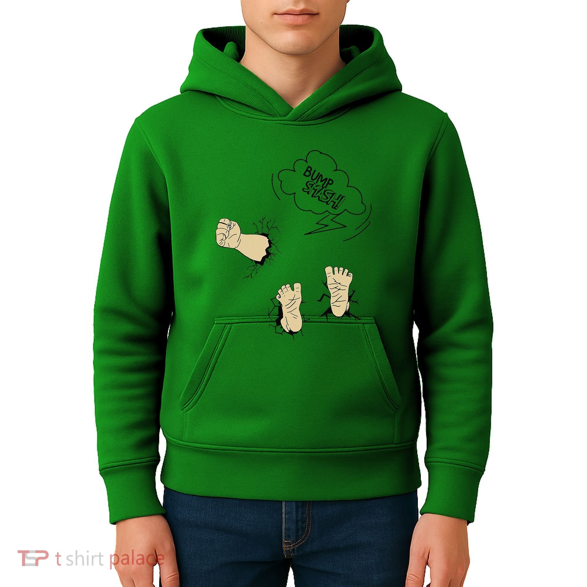 Maternity Bump Smash Cute And Funny Pregnancy Announcement Kids Hoodie