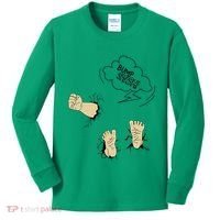Maternity Bump Smash Cute And Funny Pregnancy Announcement Kids Long Sleeve Shirt thumb 0