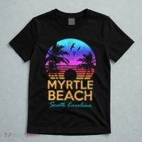 Myrtle Beach South Carolina Vacation Vintage Sunset T-Shirt thumb 5