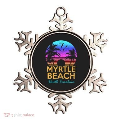 Myrtle Beach South Carolina Vacation Vintage Sunset Ornament