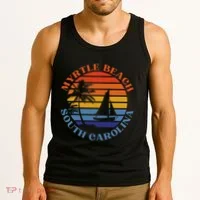 Myrtle Beach South Carolina Summer Vacation Tank Top thumb 3
