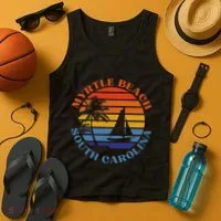 Myrtle Beach South Carolina Summer Vacation Tank Top thumb 4
