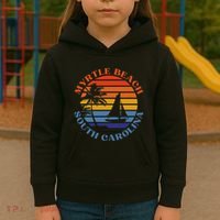 Myrtle Beach South Carolina Summer Vacation Kids Hoodie thumb 3