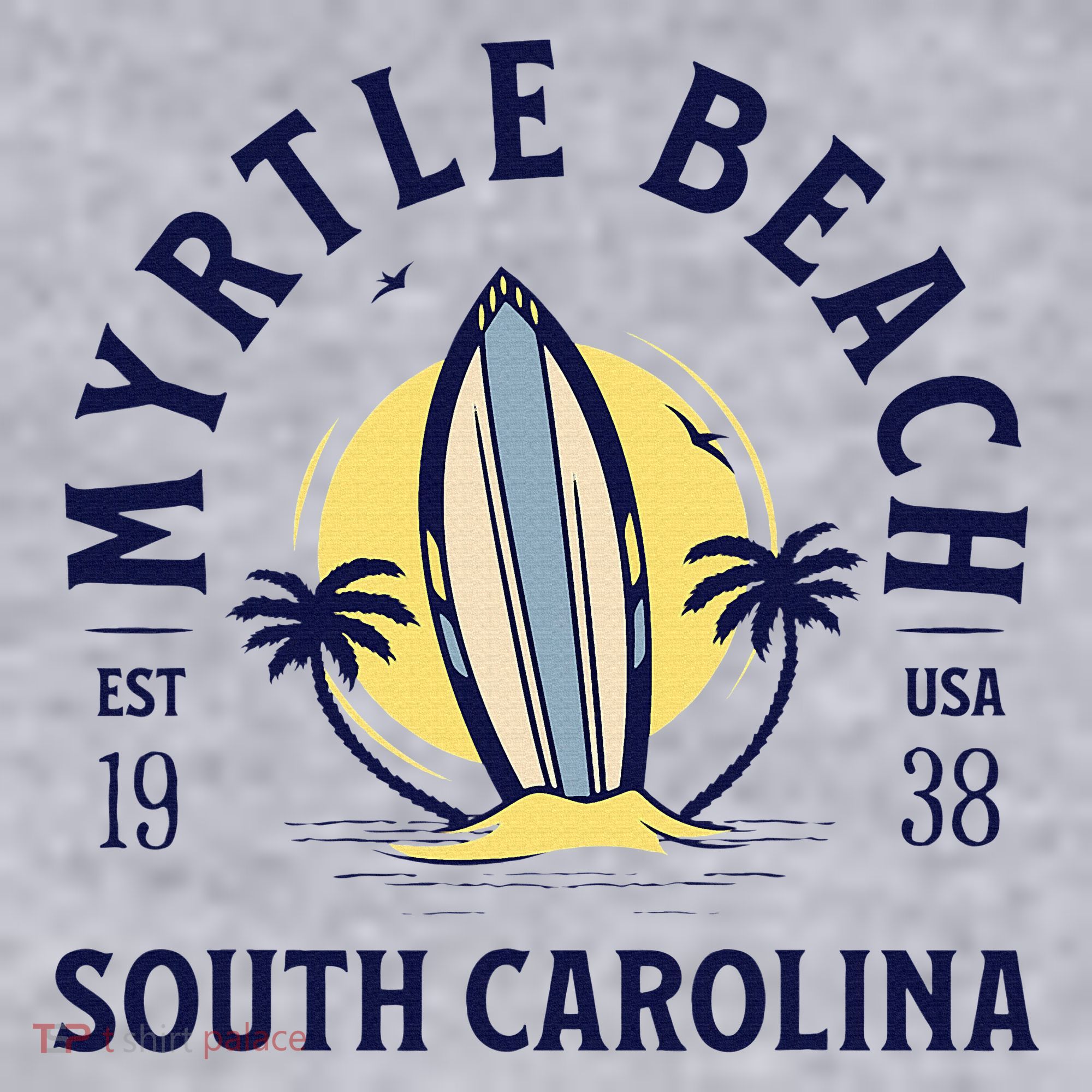 Myrtle Beach South Carolina Surf Summer Vacation Women's Sweatshirt