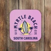 Myrtle Beach South Carolina Surf Summer Vacation Coaster thumb 0